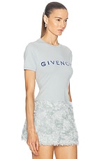 Givenchy Short Sleeve T-shirt in Grey Blue, view 2, click to view large image.