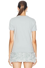 Givenchy Short Sleeve T-shirt in Grey Blue, view 3, click to view large image.