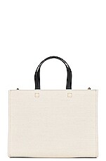 Givenchy Small G-tote Bag in Beige & Black, view 4, click to view large image.