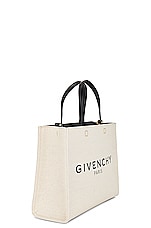 Givenchy Small G-tote Bag in Beige & Black, view 5, click to view large image.