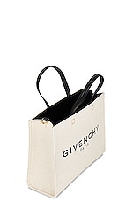 Givenchy Small G-tote Bag in Beige & Black, view 6, click to view large image.