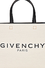 Givenchy Small G-tote Bag in Beige & Black, view 8, click to view large image.