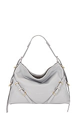 Givenchy Medium Voyou Bag in Light Grey, view 1, click to view large image.