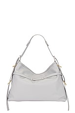 Givenchy Medium Voyou Bag in Light Grey, view 3, click to view large image.