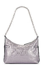 Givenchy Voyou Party Bag in Silvery Grey, view 3, click to view large image.