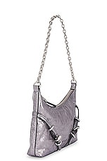 Givenchy Voyou Party Bag in Silvery Grey, view 4, click to view large image.