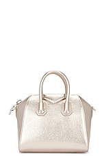Givenchy Mini Antigona Bag in Dusty Gold, view 3, click to view large image.