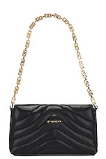Givenchy 4G Soft Wallet On Strap in Black, view 4, click to view large image.