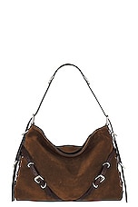 Givenchy Medium Voyou Corset Bag in Walnut Brown, view 1, click to view large image.