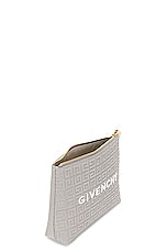 Givenchy Travel Pouch in Light Grey, view 4, click to view large image.