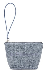 Givenchy Berlingo Pouch in Medium Blue, view 1, click to view large image.