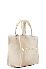 Givenchy Mini G Tote Bag in Dusty Gold, view 4, click to view large image.