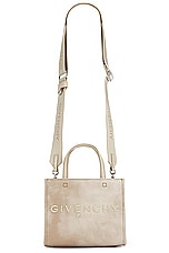 Givenchy Mini G Tote Bag in Dusty Gold, view 6, click to view large image.
