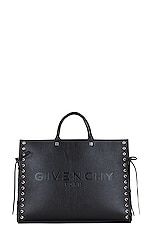 Givenchy Medium G Tote Corset Bag in Black, view 1, click to view large image.