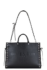 Givenchy Medium G Tote Corset Bag in Black, view 6, click to view large image.