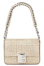 Givenchy Small 4G Crossbody Bag in Dusty Gold, view 3, click to view large image.