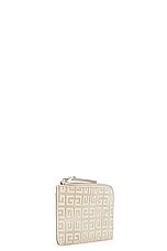 Givenchy G Cut Full Zipped Cardholder in Dusty Gold, view 3, click to view large image.