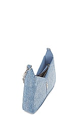 Givenchy Small Cut Out Zipped Bag in Medium Blue, view 5, click to view large image.