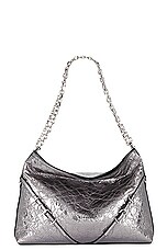 Givenchy Medium Voyou Chain Bag in Silvery Grey, view 1, click to view large image.