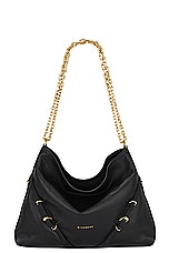 Givenchy Medium Voyou Chain Bag in Black, view 1, click to view large image.