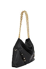 Givenchy Medium Voyou Chain Bag in Black, view 4, click to view large image.