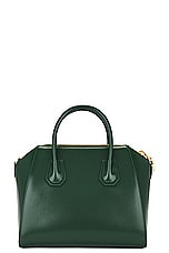 Givenchy Small Antigona Bag in Emerald Green, view 3, click to view large image.