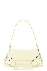 Givenchy Voyou Flap Shoulder Bag in Soft Yellow, view 1, click to view large image.