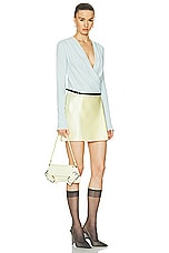 Givenchy Voyou Flap Shoulder Bag in Soft Yellow, view 2, click to view large image.