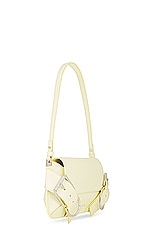Givenchy Voyou Flap Shoulder Bag in Soft Yellow, view 4, click to view large image.