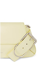 Givenchy Voyou Flap Shoulder Bag in Soft Yellow, view 7, click to view large image.