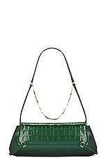Givenchy Voyou East West Clutch in Emerald Green, view 3, click to view large image.