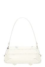 Givenchy Voyou Flap Shoulder Bag in Ivory, view 3, click to view large image.