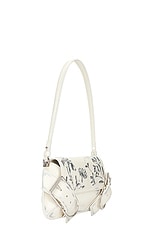 Givenchy Voyou Flap Shoulder Bag in Ivory, view 4, click to view large image.