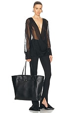 Givenchy Large Voyou East West Tote Bag in Black, view 2, click to view large image.