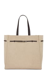Givenchy Large Voyou East West Tote Bag in Army Beige, view 1, click to view large image.