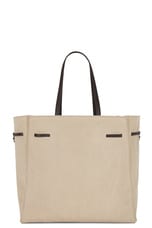 Givenchy Large Voyou East West Tote Bag in Army Beige, view 2, click to view large image.