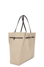 Givenchy Large Voyou East West Tote Bag in Army Beige, view 3, click to view large image.