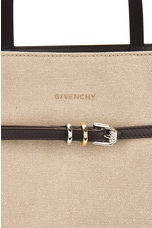 Givenchy Large Voyou East West Tote Bag in Army Beige, view 6, click to view large image.