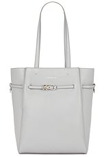 Givenchy Small Voyou North South Tote Bag in Light Grey, view 1, click to view large image.