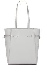 Givenchy Small Voyou North South Tote Bag in Light Grey, view 3, click to view large image.