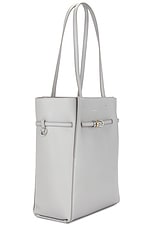 Givenchy Small Voyou North South Tote Bag in Light Grey, view 4, click to view large image.