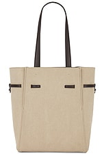 Givenchy Small Voyou North South Tote Bag in Army Beige, view 2, click to view large image.