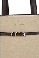 Givenchy Small Voyou North South Tote Bag in Army Beige, view 6, click to view large image.