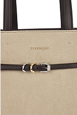 Givenchy Small Voyou North South Tote Bag in Army Beige, view 7, click to view large image.