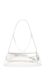 Givenchy Voyou East West Clutch in Light Silvery, view 3, click to view large image.