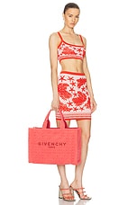 Givenchy Medium G-Tote Bag in Coral, view 2, click to view large image.
