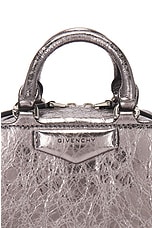 Givenchy Nano Antigona Cube Bag in Silvery Grey, view 8, click to view large image.