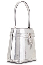 Givenchy Shark Lock Bucket Bag in Light Silvery, view 4, click to view large image.
