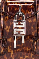 Givenchy Mini Antigona Lock Bag in Black & Brown, view 7, click to view large image.