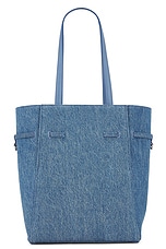 Givenchy Small Voyou North South Tote Bag in Medium Blue, view 2, click to view large image.